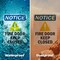 Signmission Fire Door Keep Closed Sign, Vinyl Decal, 3.5in W x 5in L, 2PK OS-2PACK-NS-D-35-V-12577 - alternate 4